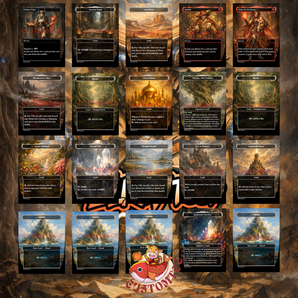Codie Vociferous Codex Commander Deck | 100 Custom Cards + Tokens | Arcane Fantasy Art | 5-Color Storm Combo cEDH