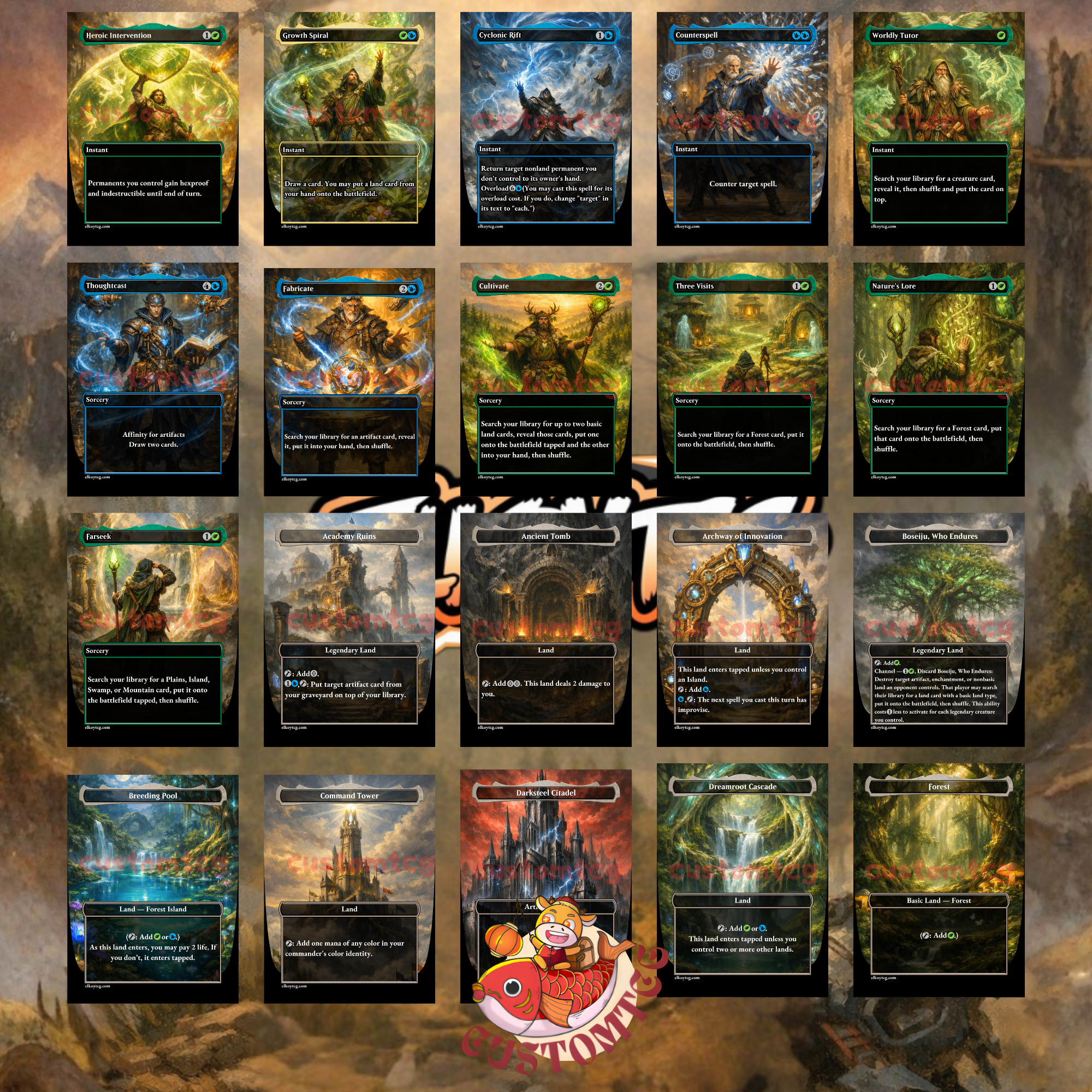 Aloy Savior of Meridian Commander Deck | 100 Custom Cards + Tokens | Sci-Fi Fantasy Art | Simic Artifact Discover