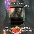 Zombie decayed token 2-2 108 copies - S50