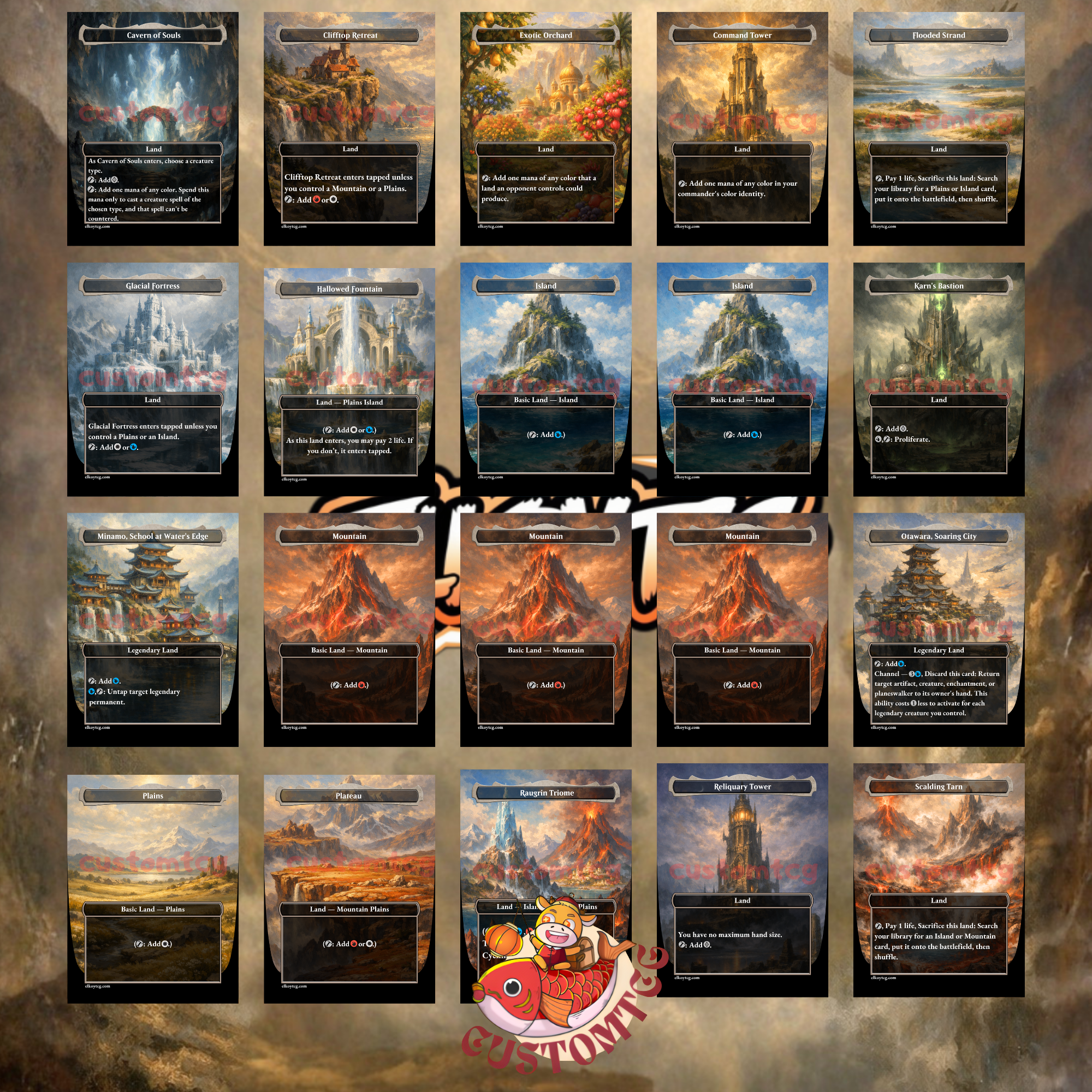 Atreus and Kratos Commander Deck | 100 Custom Cards + Tokens | God of War Art | Jeskai Experience Counters