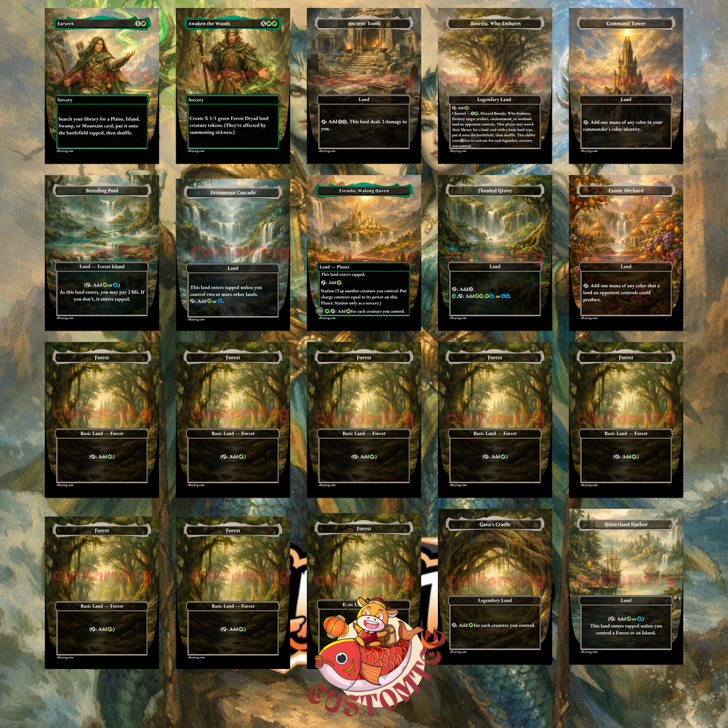 Adrix and Nev Twincasters Custom Commander Deck – 100 Cards + Tokens – Fantasy Trading Card Game