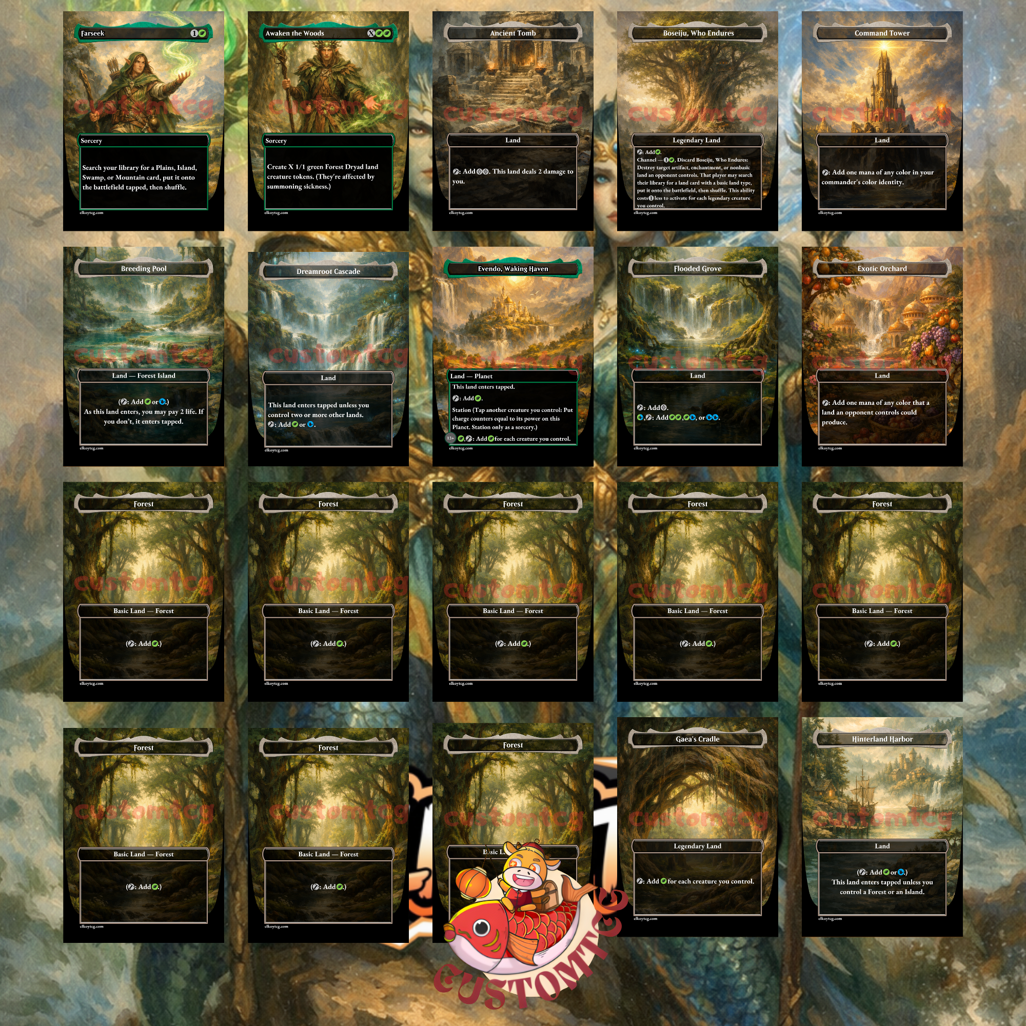 Adrix and Nev Twincasters Custom Commander Deck – 100 Cards + Tokens – Fantasy Trading Card Game