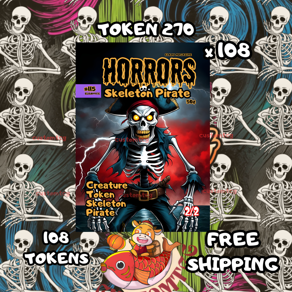 Skeleton Pirate token 2-2 108 copies - S270