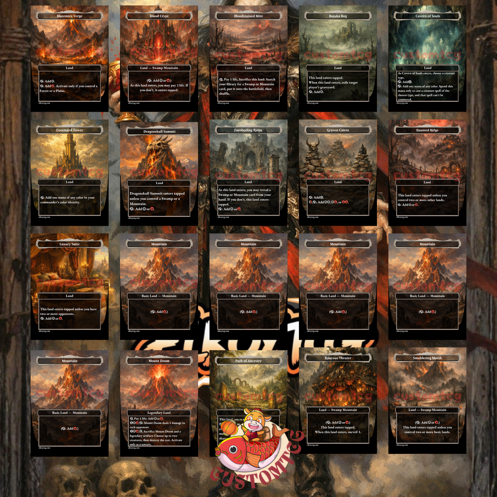 Strefan Maurer Progenitor Commander Deck | 100 Custom Cards + Tokens | Dark Fantasy Art | Vampire Tribal Rakdos Black Red Deck