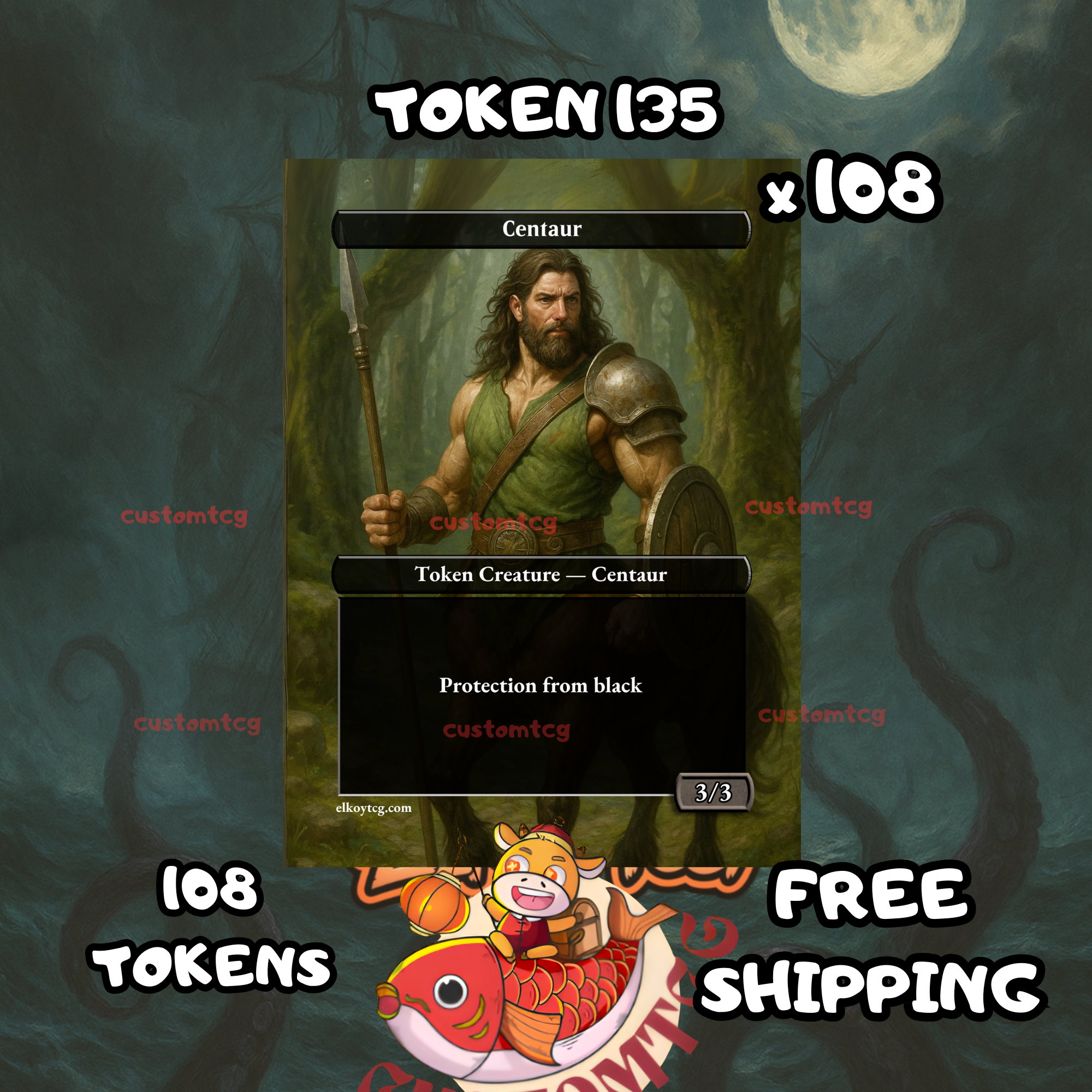 Centaur token 3-3 108 copies - S135