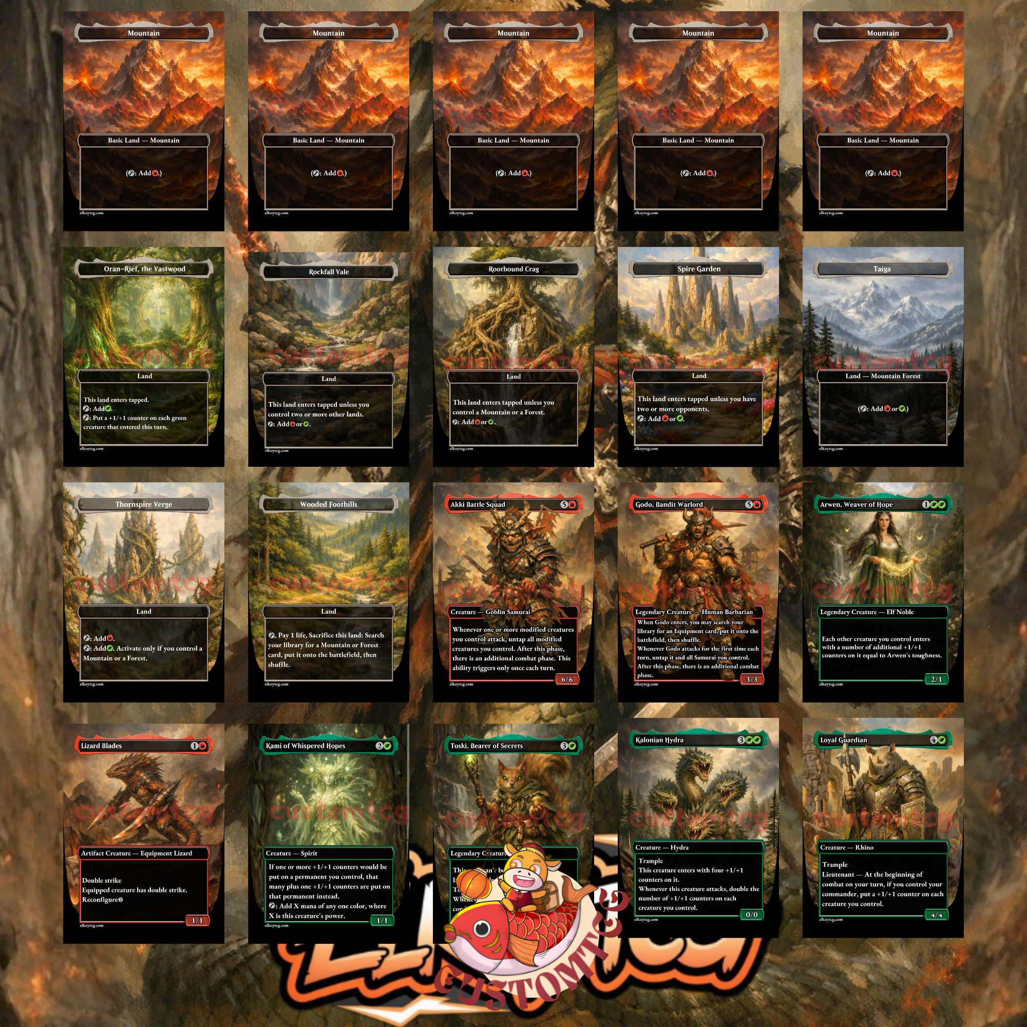 Chishiro the Shattered Blade Custom Commander Deck – 100 Cards + Tokens | +1/+1 Counters & Equipment | Fantasy Art | Unique Card Designs