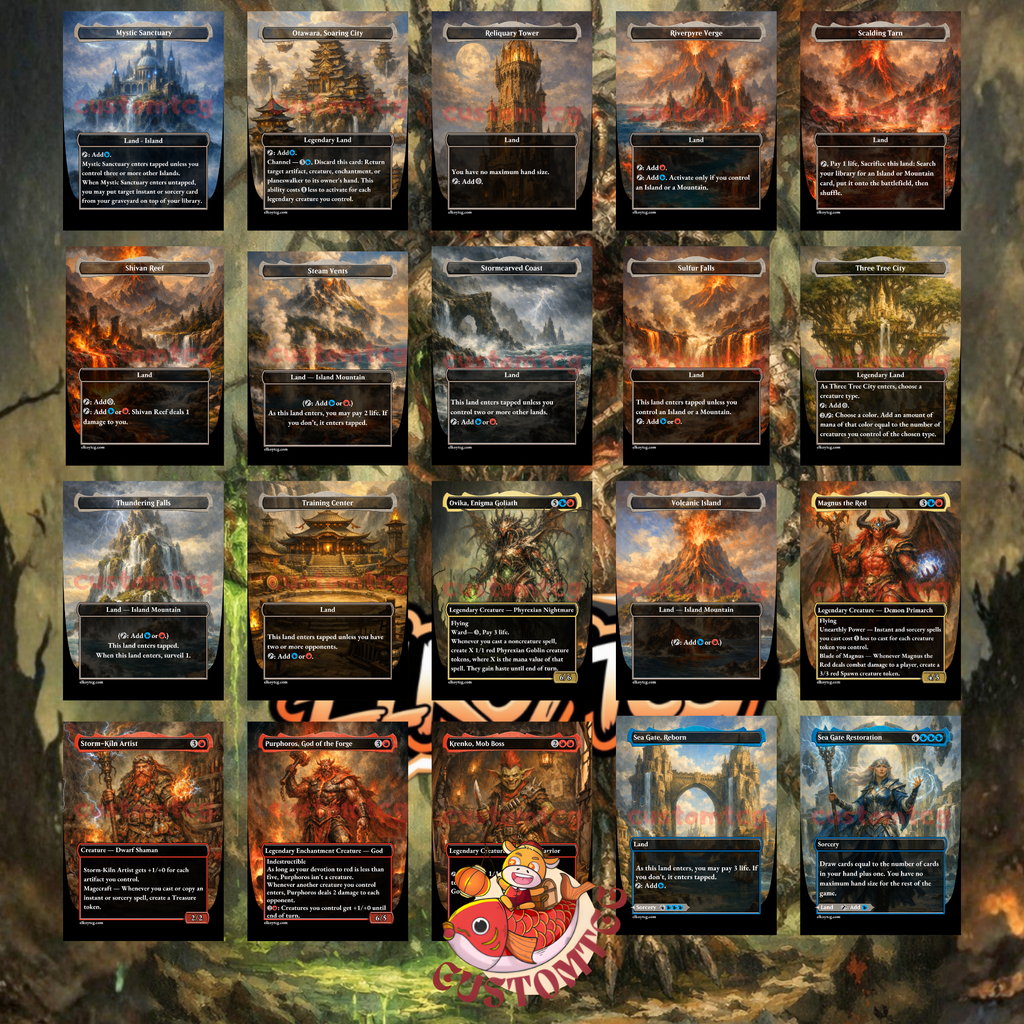 Ovika, Enigma Goliath Commander Deck – 100 Custom Cards + Tokens | Goblin Storm | Spell Slinger | Dark Fantasy Art | Free Shipping