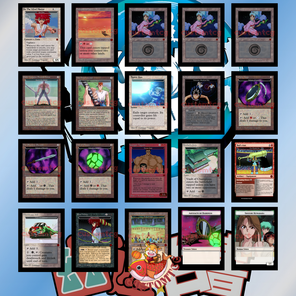 Yu Yu Hakusho Custom Commander Deck — Yusuke Urameshi | Spirit Detective | Anime Proxy Deck