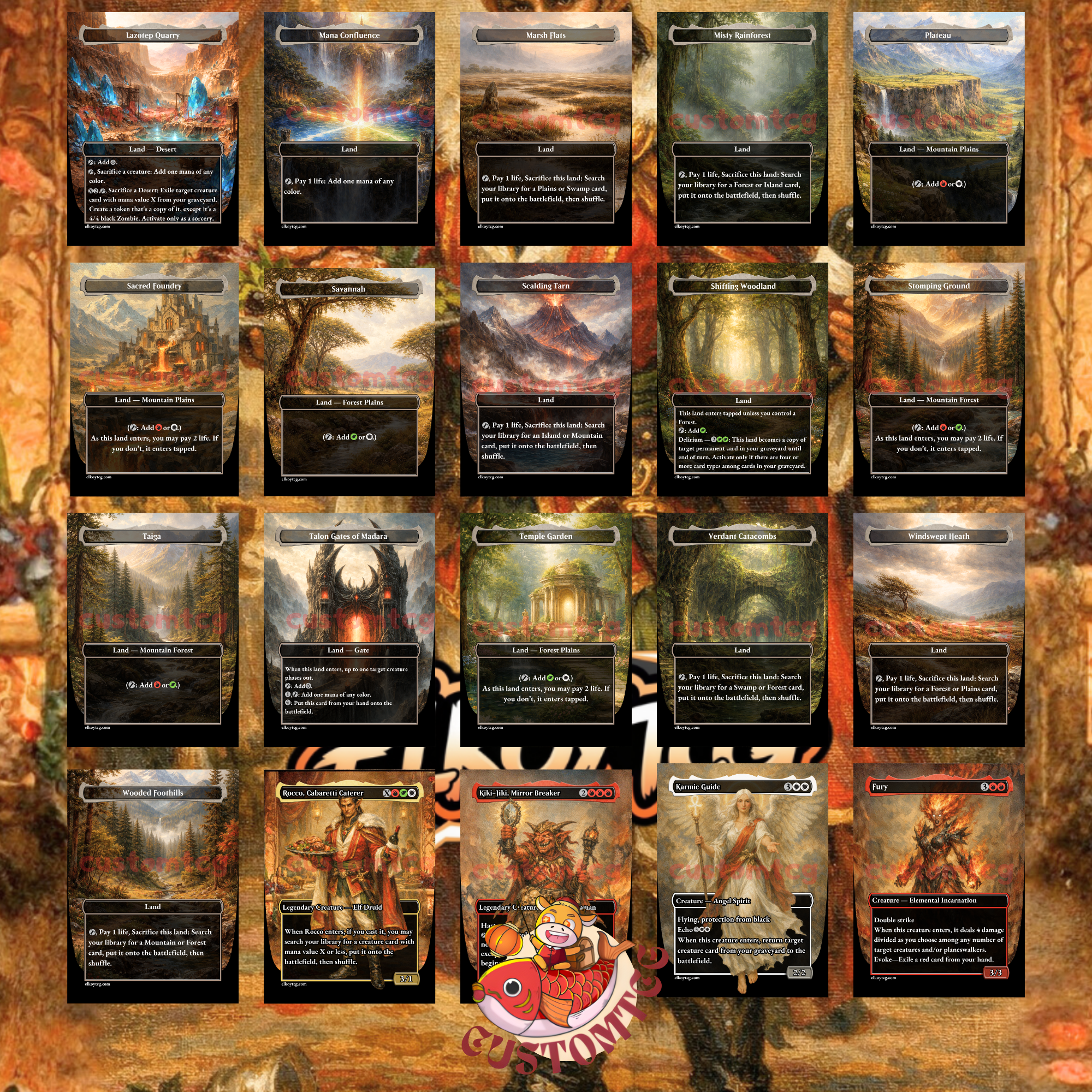 Rocco, Cabaretti Caterer Custom Commander Deck — Toolbox Tutoring and Creature Combos | Naya | Fantasy Art Proxy Deck