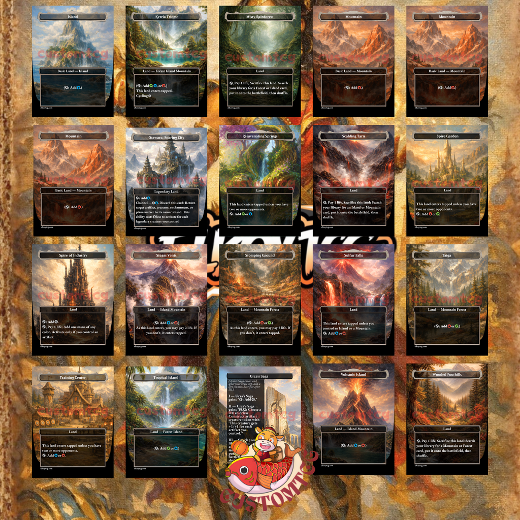 Saheeli, Radiant Creator Custom Commander Deck — Artifact Tokens and Energy | Izzet | Fantasy Art Proxy Deck