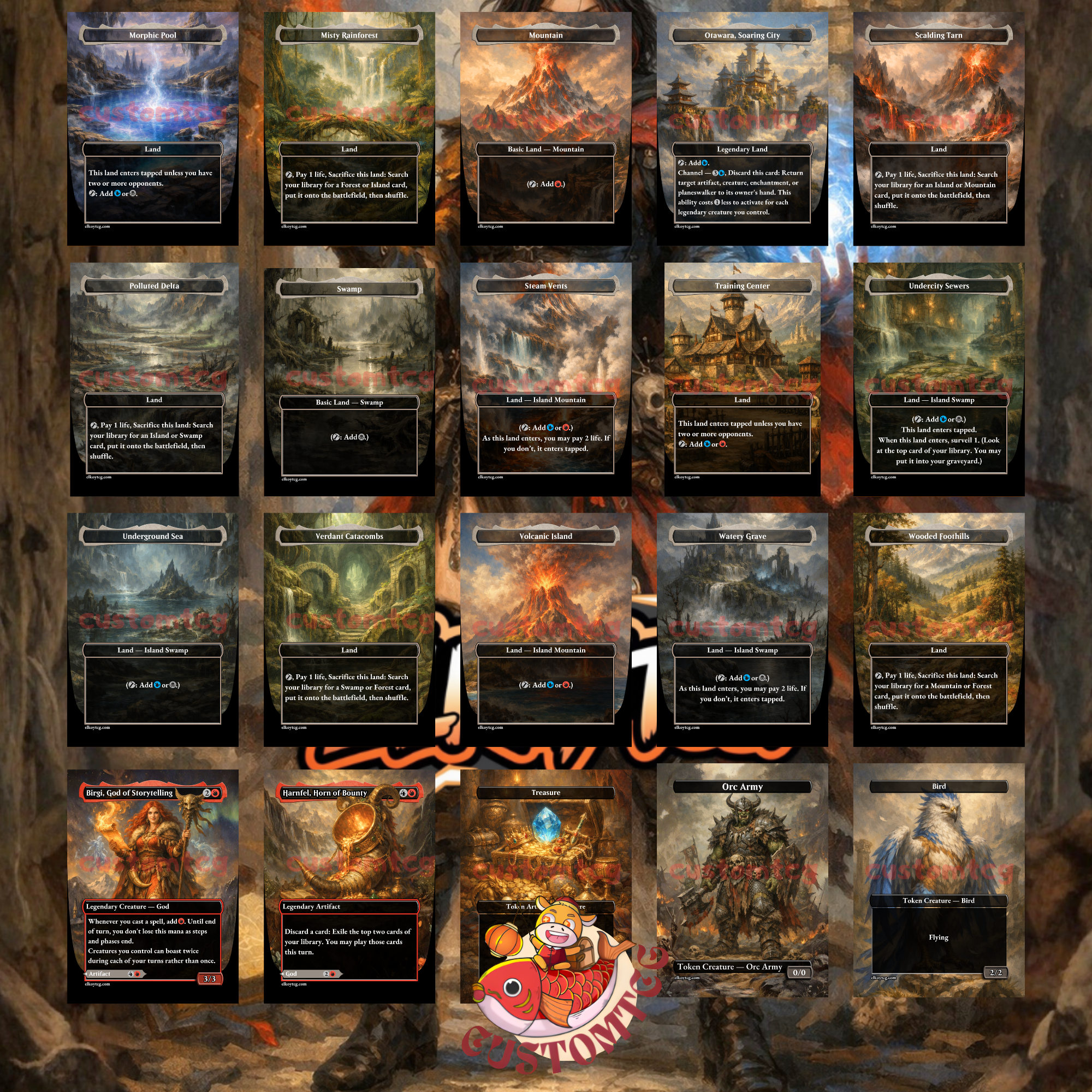 Kess Dissident Mage Commander Deck | 100 Custom Cards + Tokens | Dark Fantasy Art | Grixis Storm Spellslinger