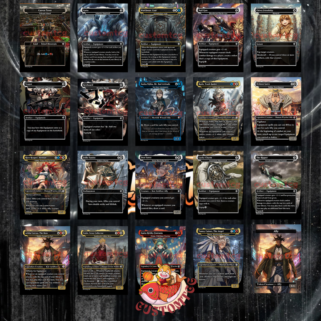 Gachiakuta Custom Commander Deck — Rudo | Cleaners vs The Pit | Anime Proxy Deck | Equipment Tribal