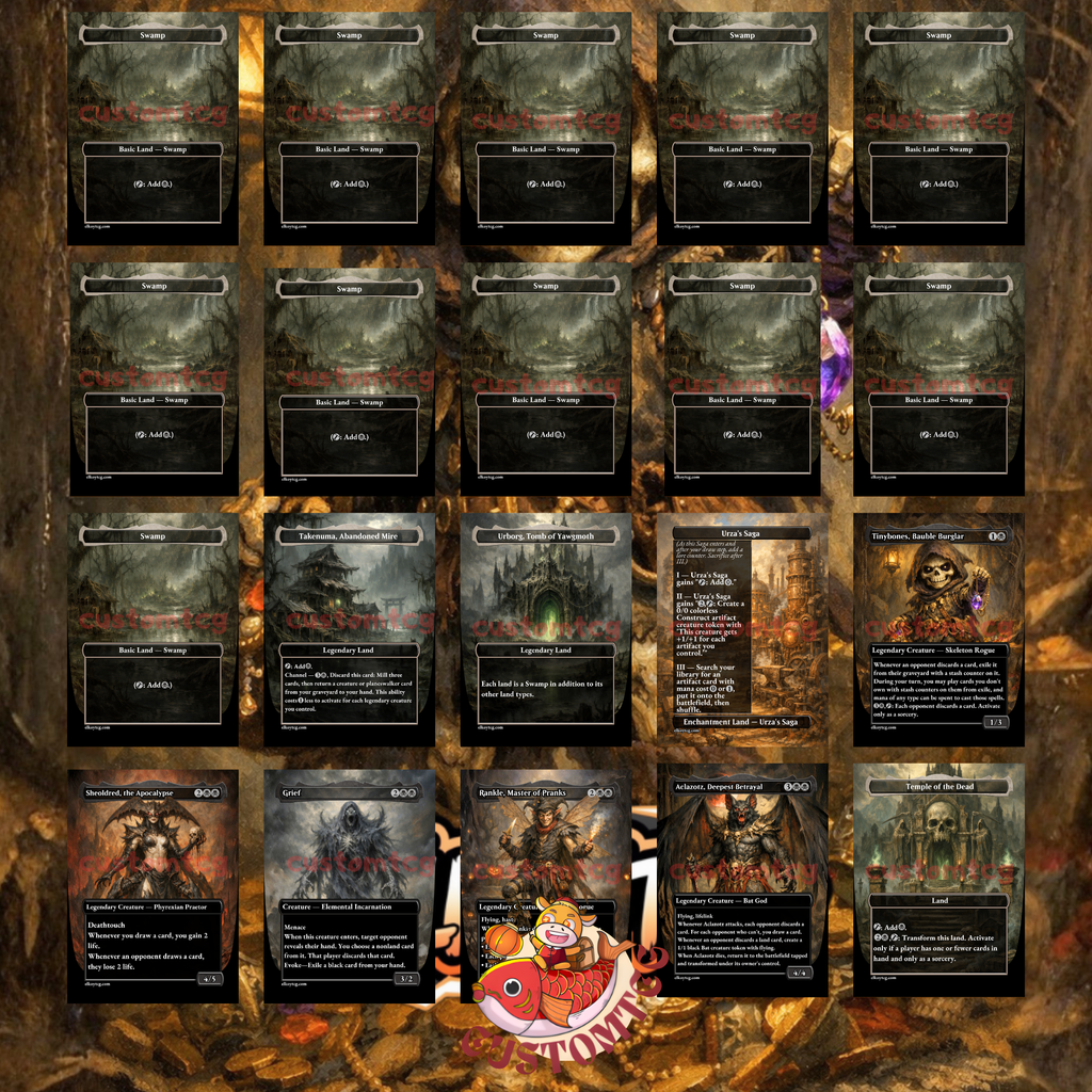 Tinybones Bauble Burglar Custom Commander Deck – 100 Cards + Tokens – Dark Fantasy Trading Card Game
