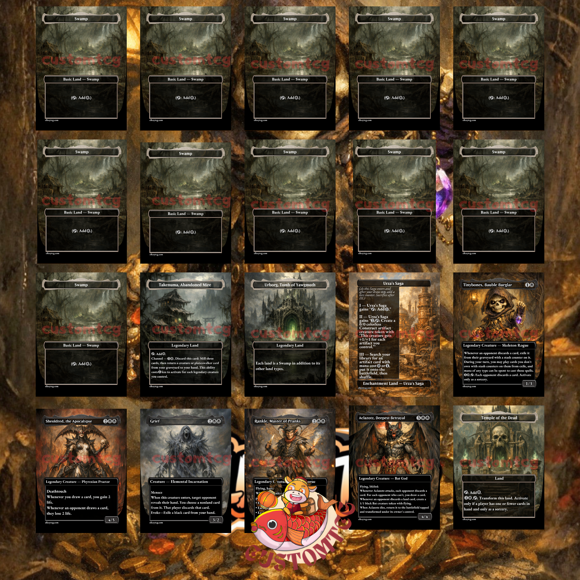 Tinybones Bauble Burglar Custom Commander Deck – 100 Cards + Tokens – Dark Fantasy Trading Card Game