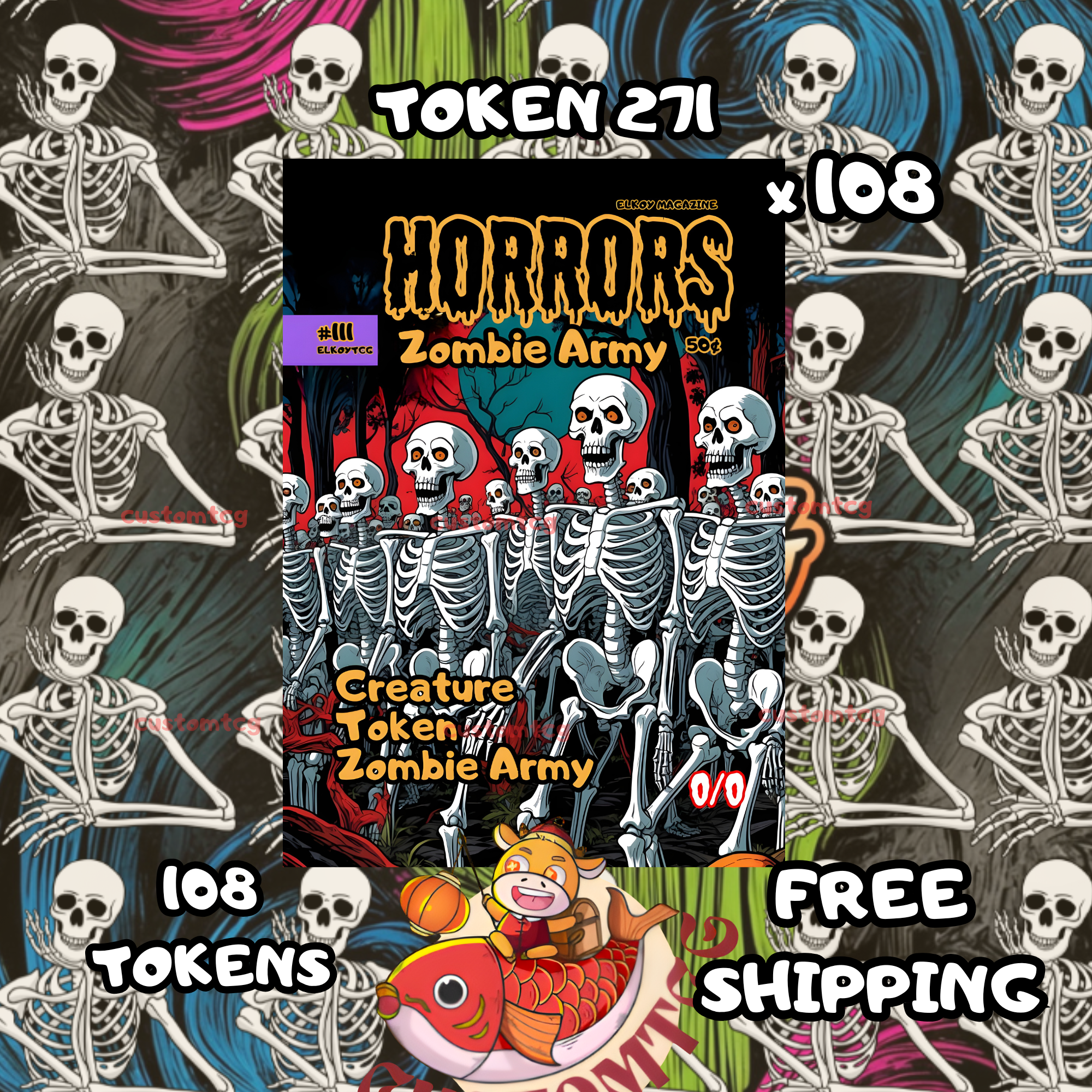 Zombie army token 0-0 108 copies - S271
