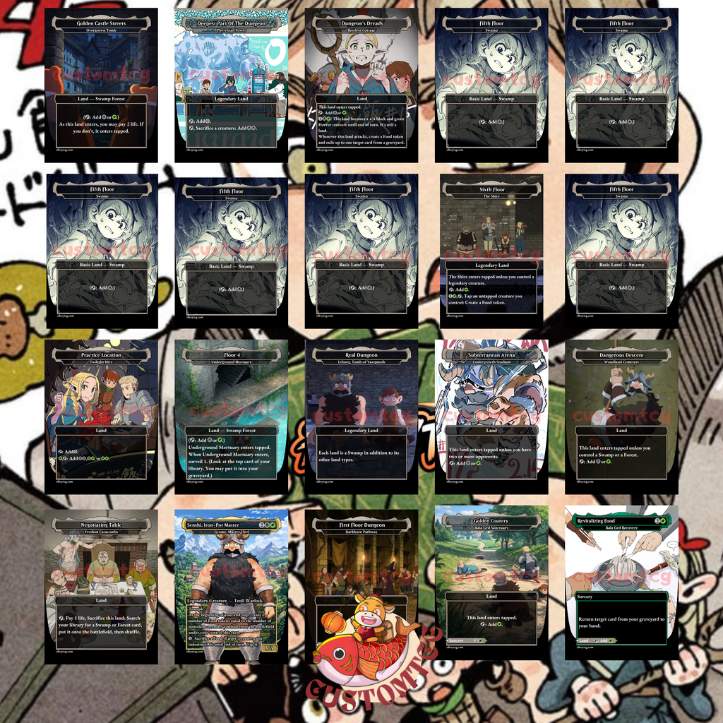 Delicious in Dungeon Custom Commander Deck — Shenshin | Dungeon Feast | Anime Proxy Deck