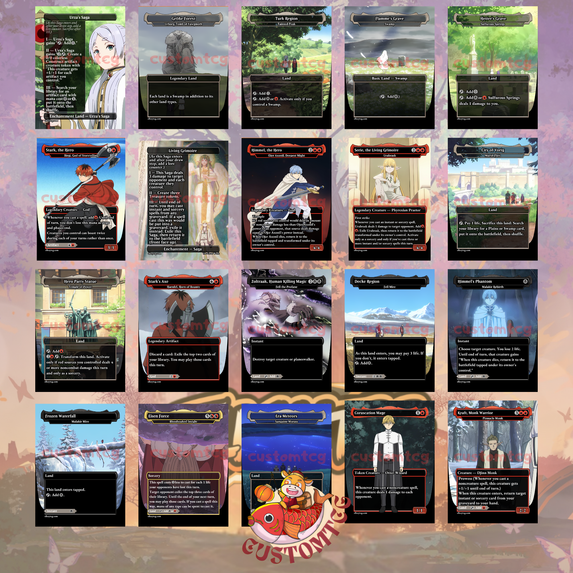 Frieren Custom Commander Deck — 100 Cards + Tokens | Anime-Themed | Free Shipping