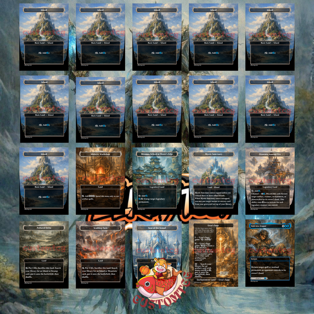Emry, Lurker of the Loch Mono-Blue Artifact Custom Deck