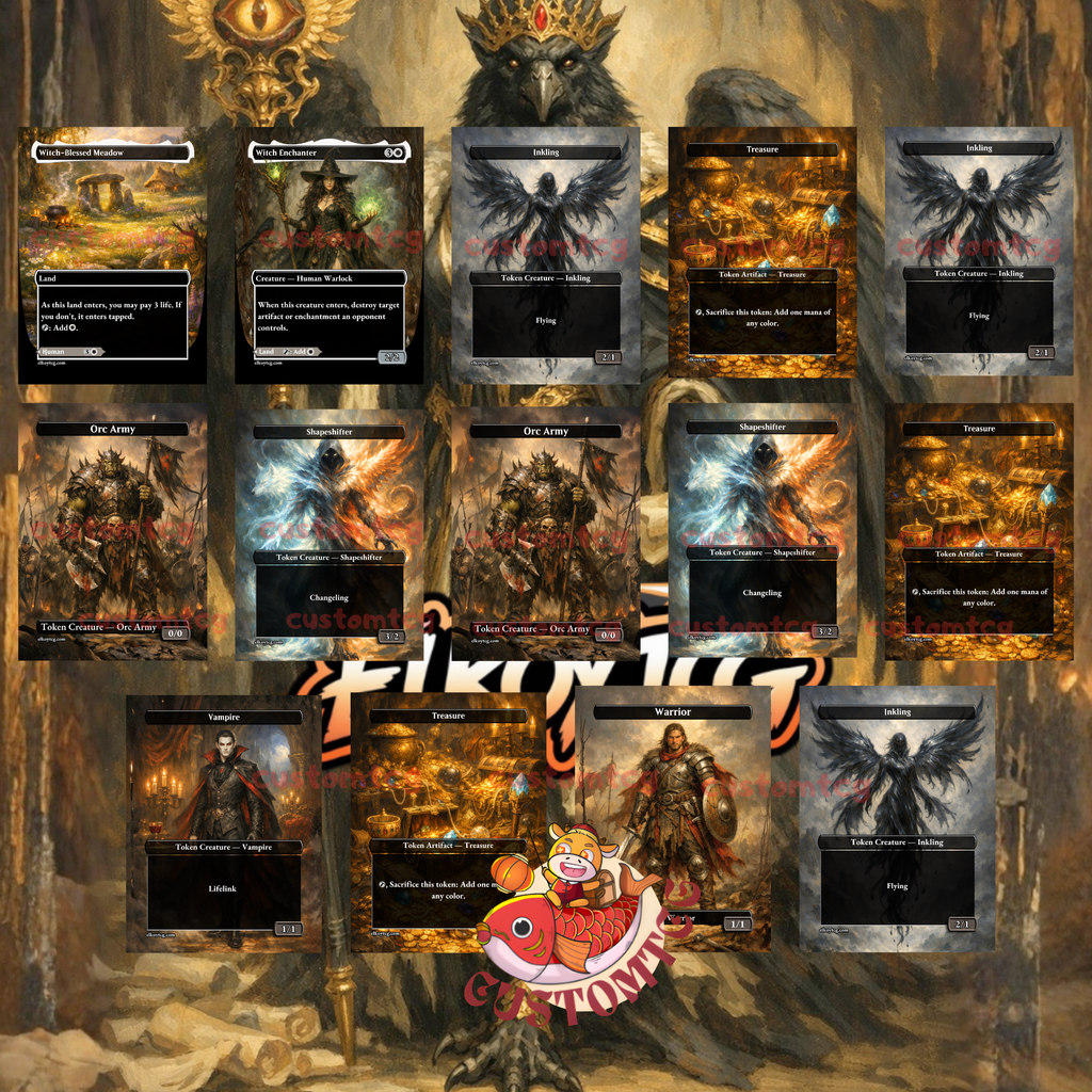 Breena the Demagogue Custom Commander Deck – 100 Cards + Tokens | Orzhov Politics & Counters | Fantasy Art | Unique Card Designs