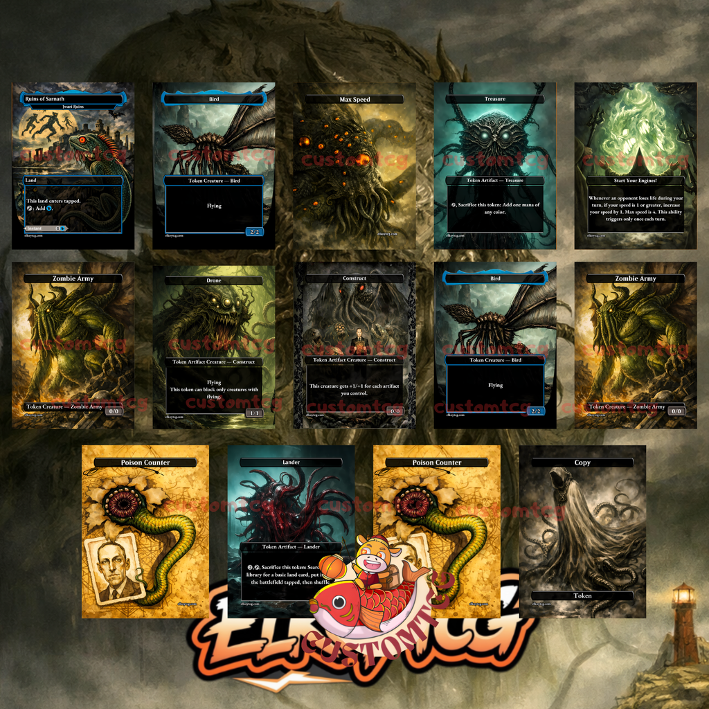 Cthulhu Custom Commander Deck — 100 Cards + Tokens | Lovecraftian Horror | Free Shipping