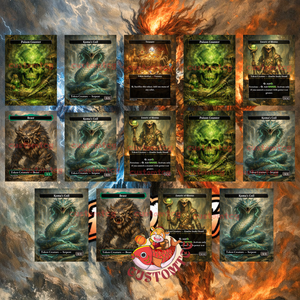 Maelstrom Wanderer Commander Deck | 100 Custom Cards + Tokens | Epic Fantasy Art | Temur Cascade Combo