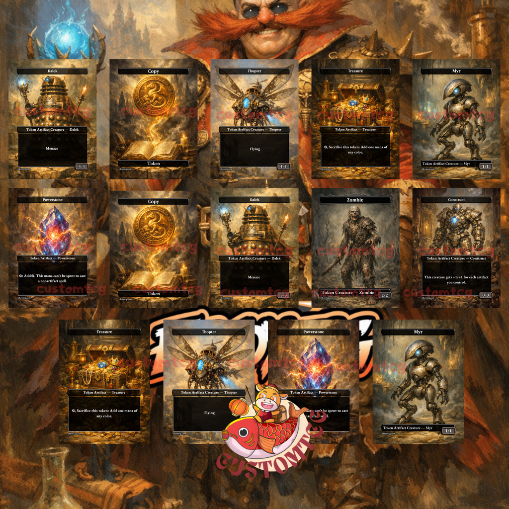 Dr. Eggman Custom Commander Deck – 100 Cards + Tokens | Artifact Villains | Fantasy Art | Unique Card Designs