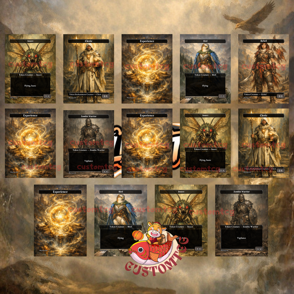 Atreus and Kratos Commander Deck | 100 Custom Cards + Tokens | God of War Art | Jeskai Experience Counters