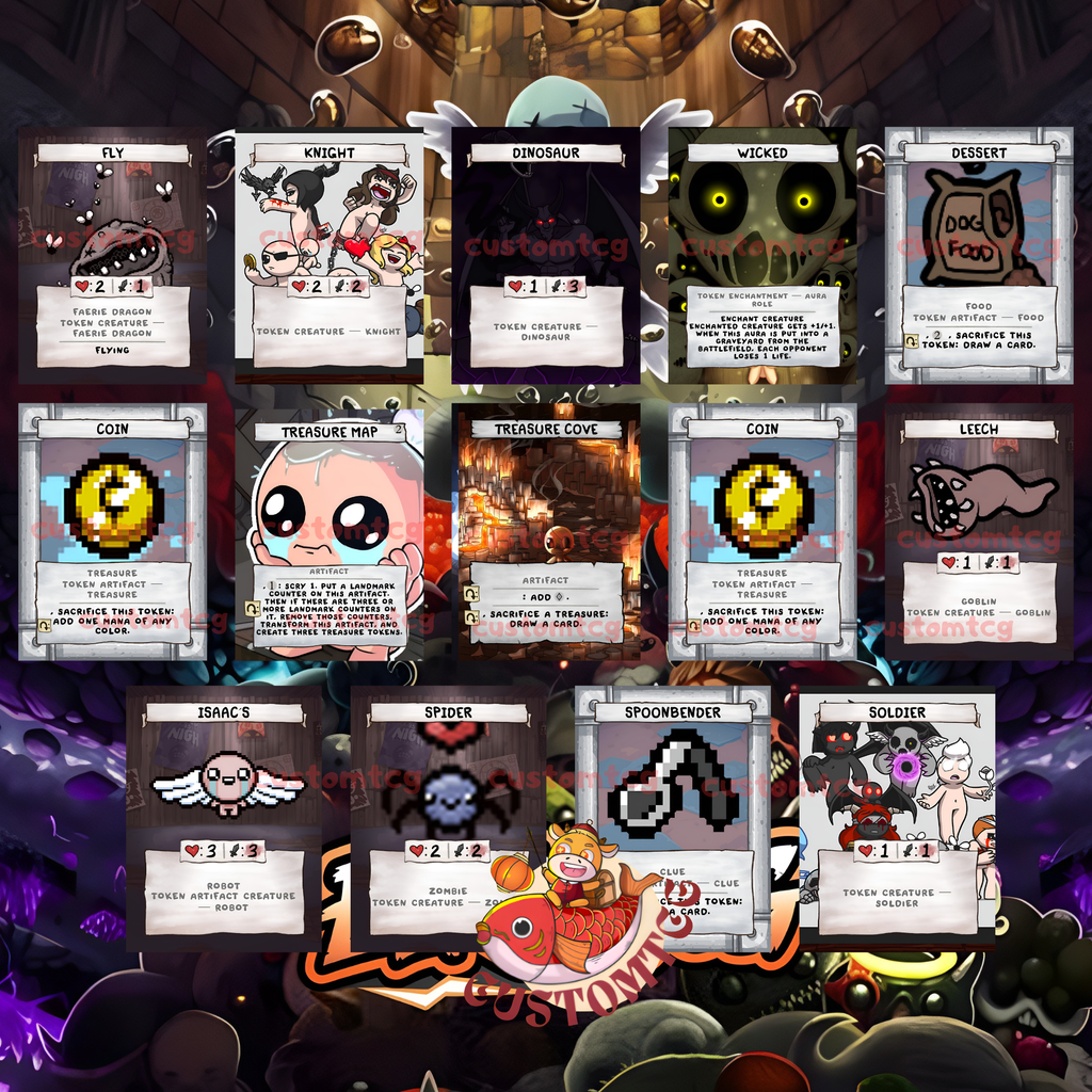 Binding of Isaac Custom Commander Deck — Mr. House | Treasure Tribal | Custom Proxy Deck