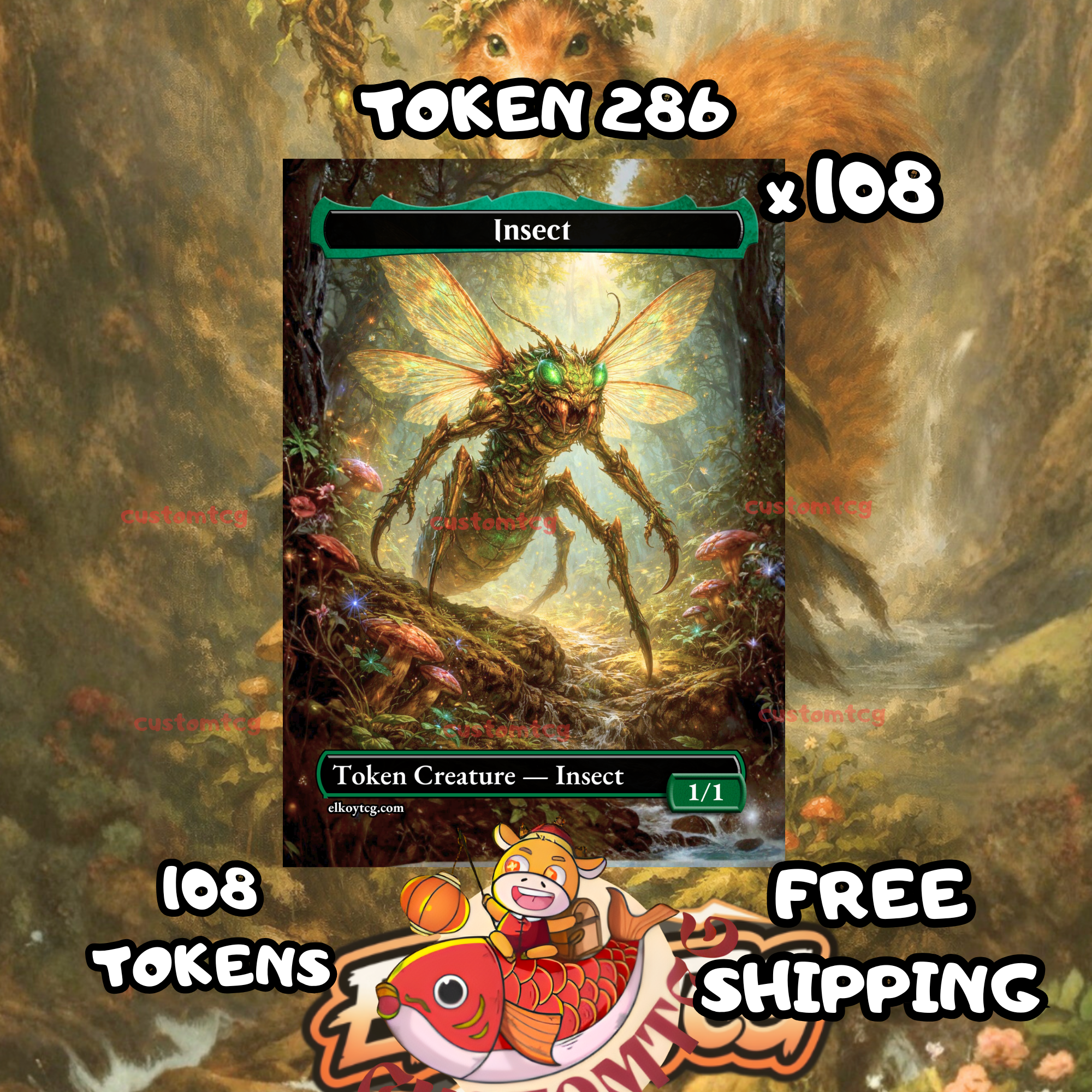 Insect token 1-1 108 copies - S286