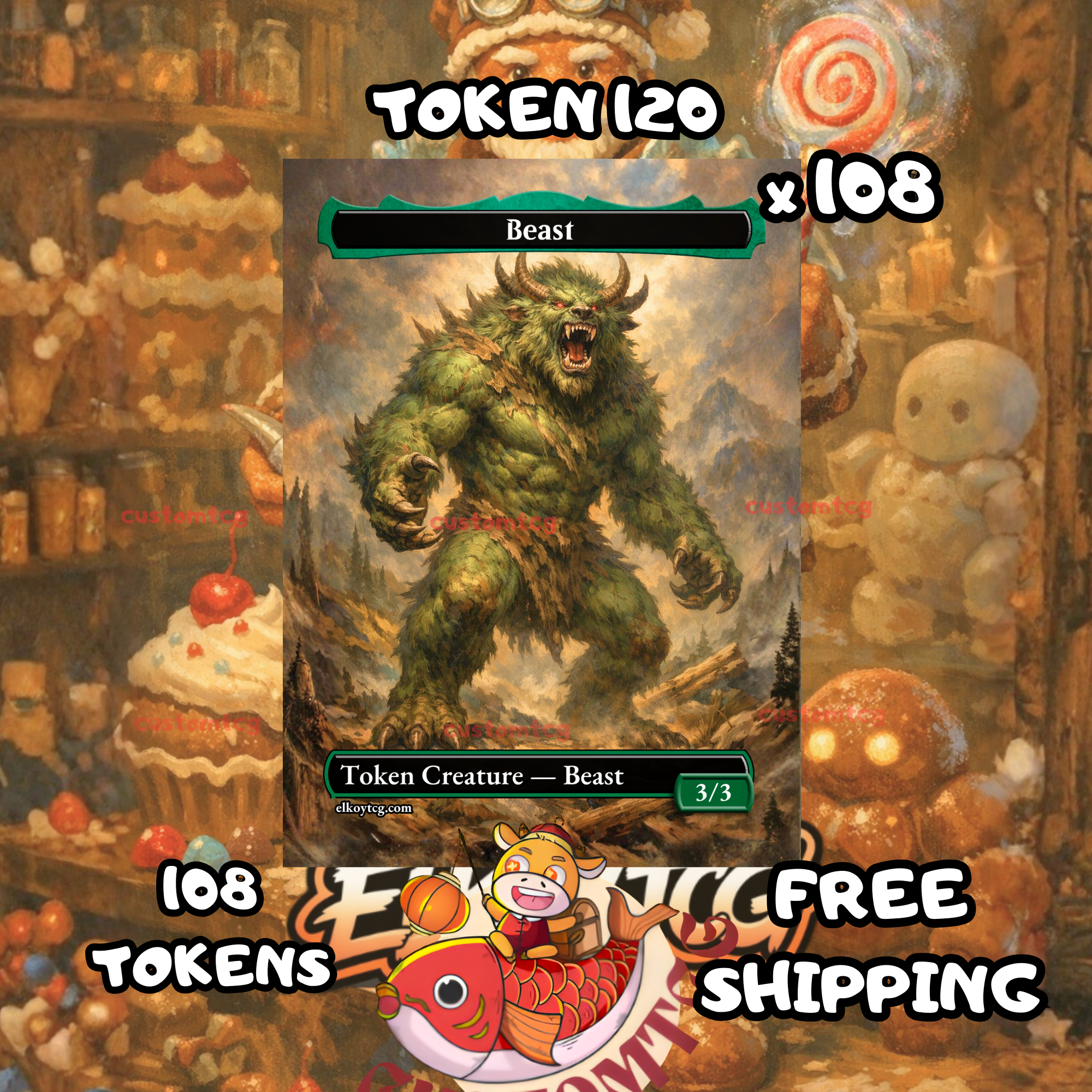 Beast token 3-3 108 copies - S120