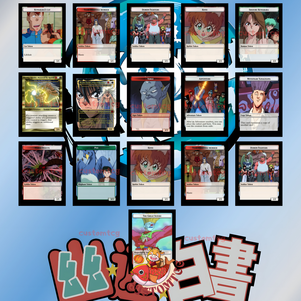 Yu Yu Hakusho Custom Commander Deck — Yusuke Urameshi | Spirit Detective | Anime Proxy Deck