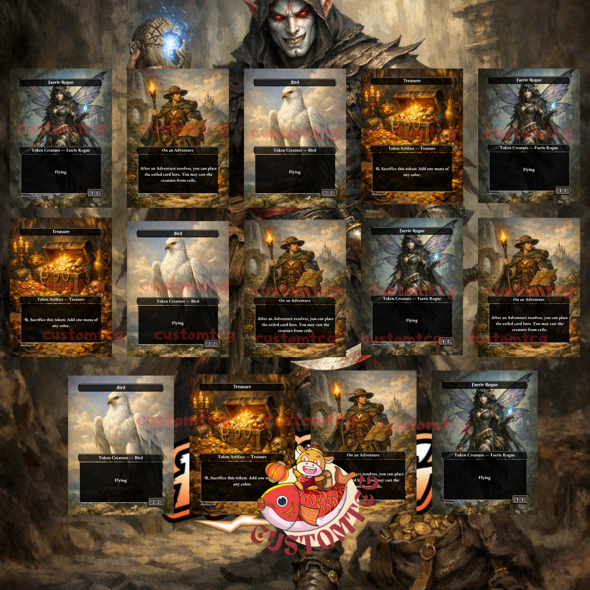 Anowon, the Ruin Thief Commander Deck – 100 Custom Cards + Tokens | Rogue Tribal | Mill & Draw | Fantasy Art | Free Shipping