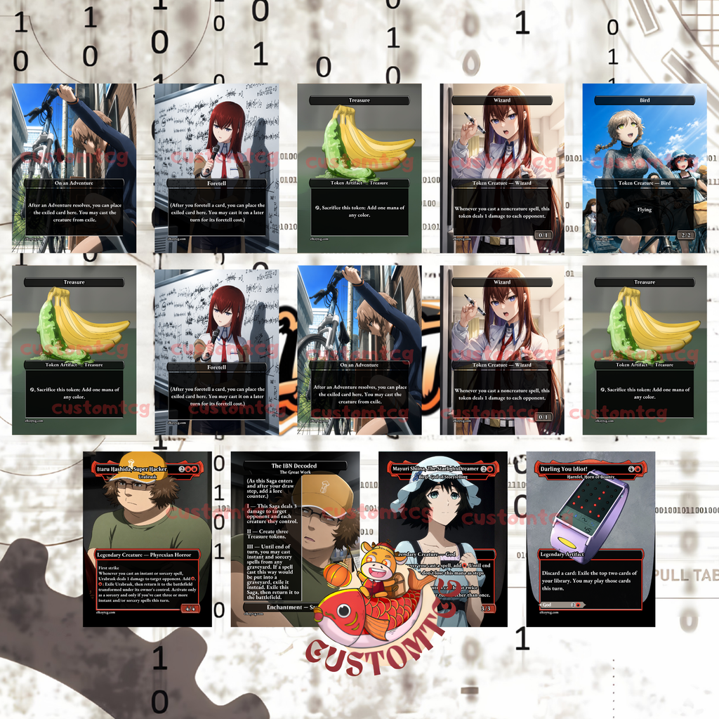 Steins;Gate Custom Commander Deck — 100 Cards + Tokens | Anime-Themed | Free Shipping
