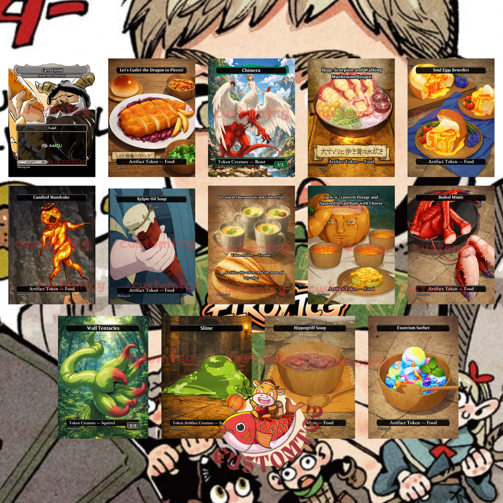 Delicious in Dungeon Custom Commander Deck — Shenshin | Dungeon Feast | Anime Proxy Deck