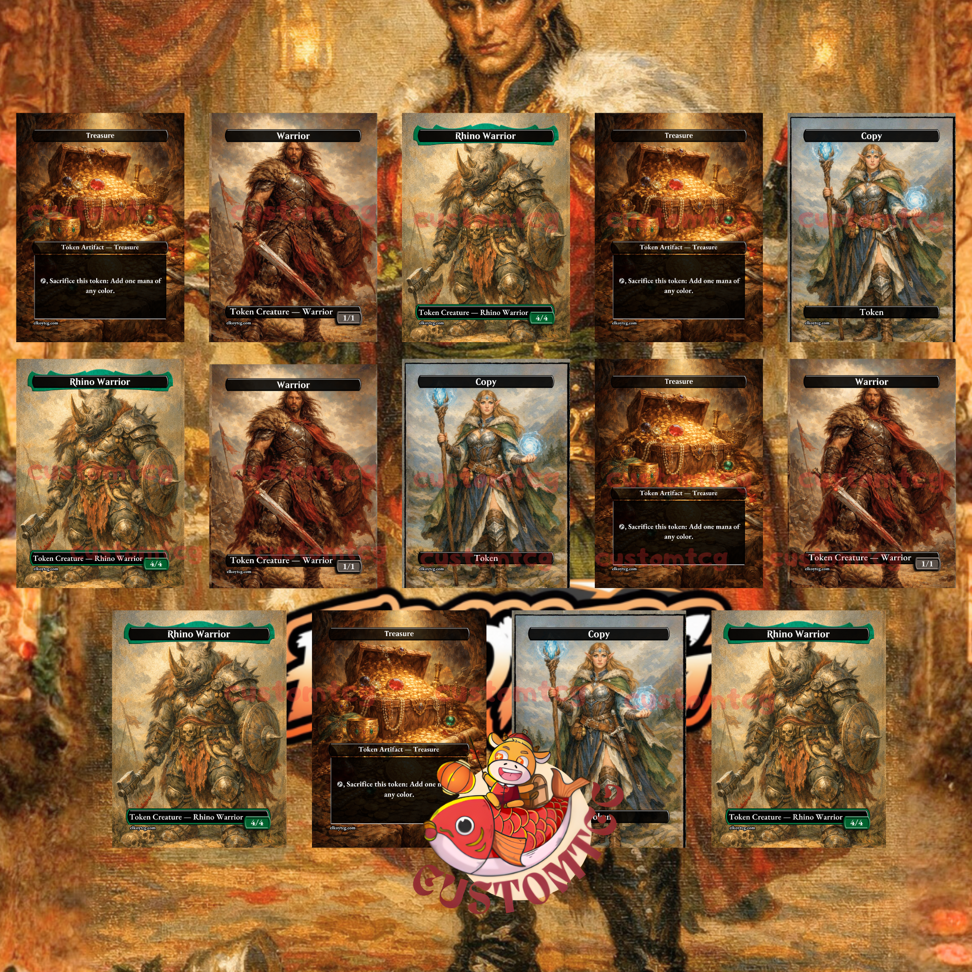 Rocco, Cabaretti Caterer Custom Commander Deck — Toolbox Tutoring and Creature Combos | Naya | Fantasy Art Proxy Deck