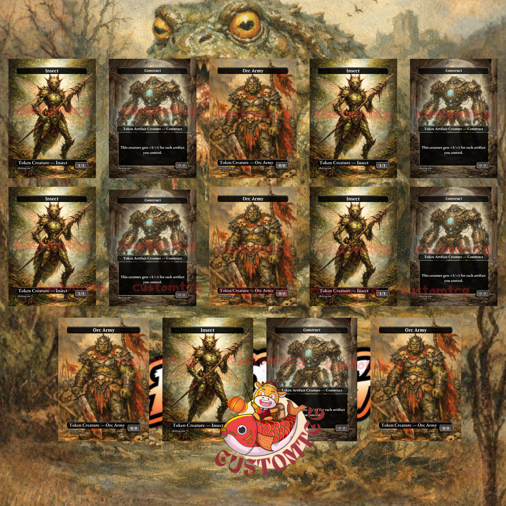The Gitrog Monster Custom Commander Deck — Lands & Sacrifice | Golgari | Fantasy Art Proxy Deck
