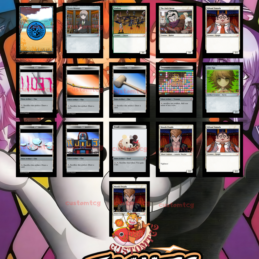 Danganronpa Custom Commander Deck — Tivit | Class Trial | Mystery &amp; Deception Proxy Deck