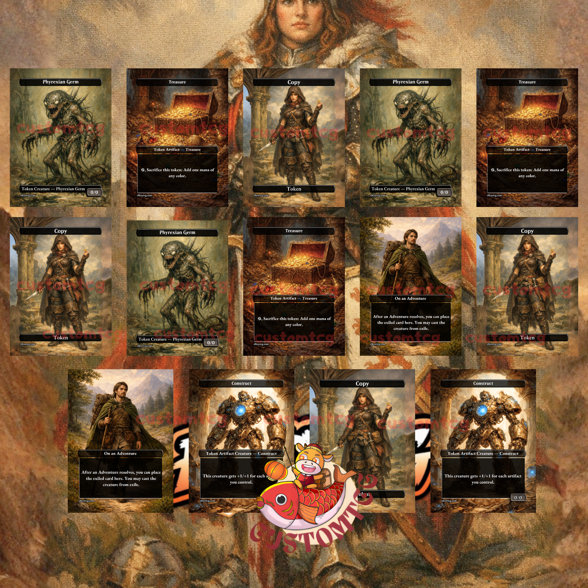 Syr Gwyn, Hero of Ashvale Custom Commander Deck — Knights & Equipment | Mardu | Fantasy Art Proxy Deck