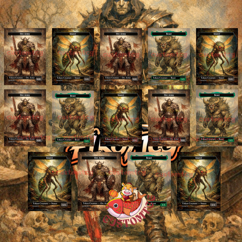Coram, the Undertaker Custom Commander Deck — Self Mill and Reanimation | Jund | Fantasy Art Proxy Deck