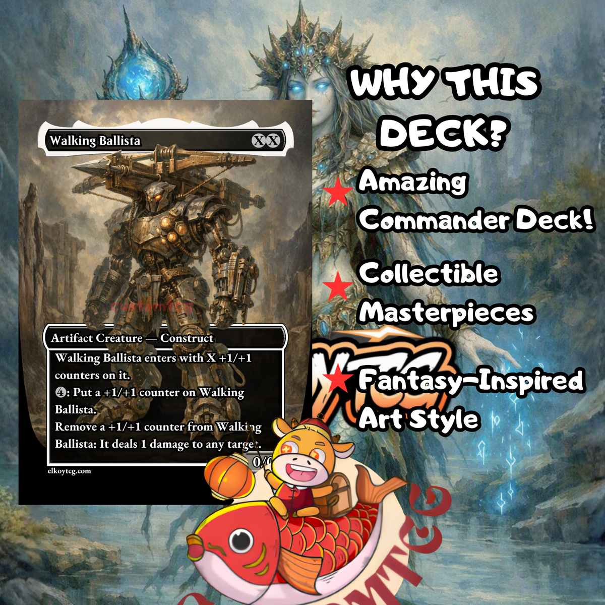 Emry, Lurker of the Loch Mono-Blue Artifact Custom Deck