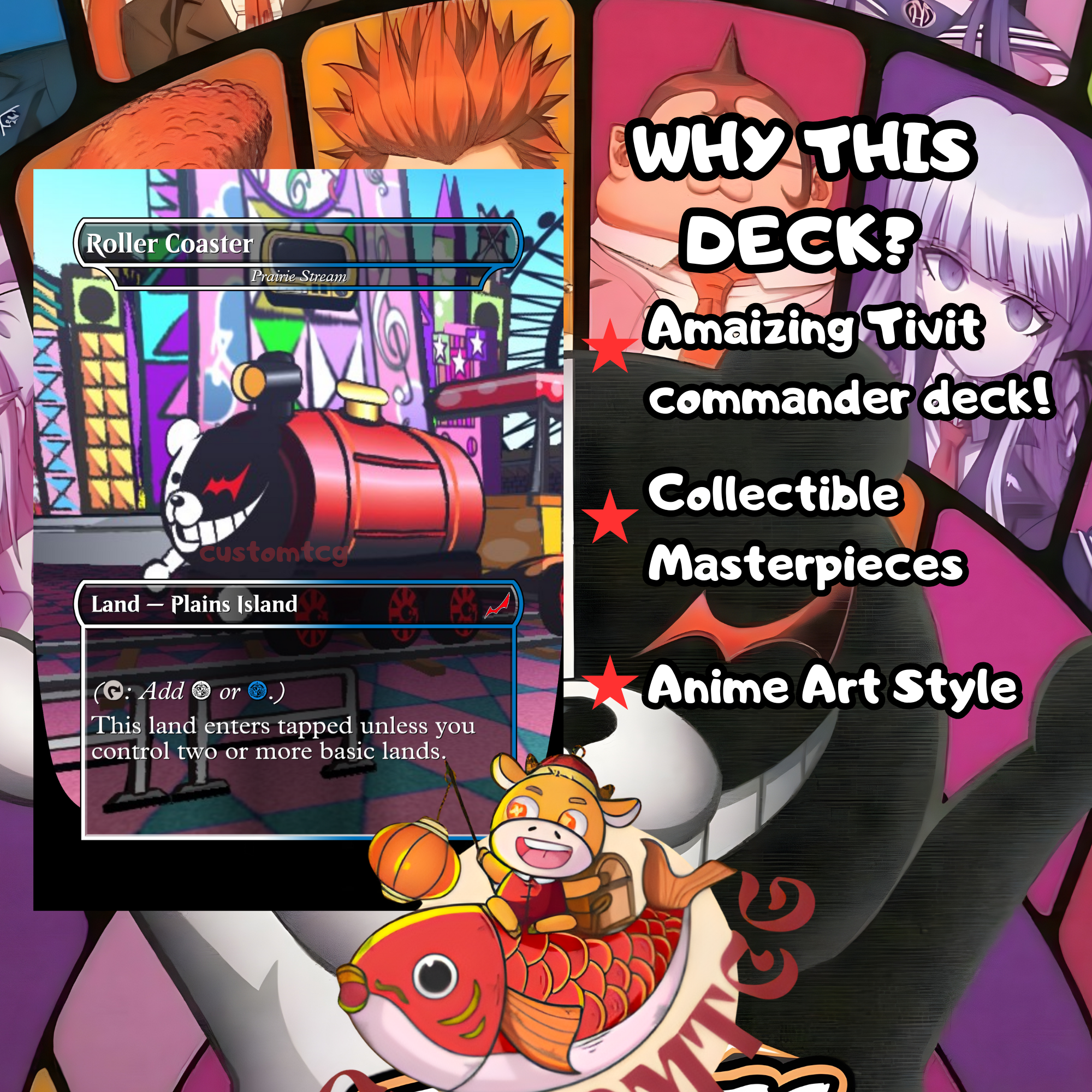 Danganronpa Custom Commander Deck — Tivit | Class Trial | Mystery &amp; Deception Proxy Deck