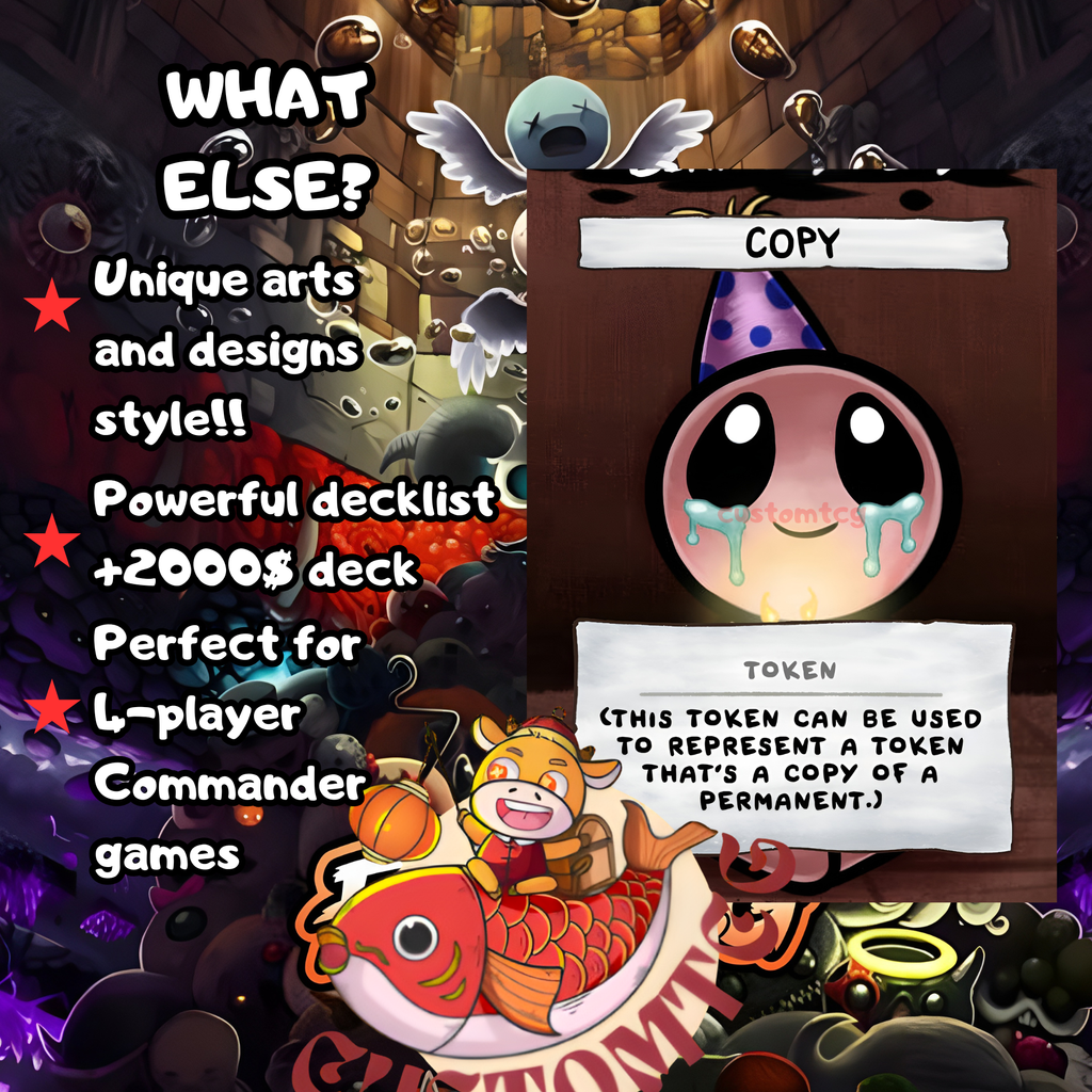 Binding of Isaac Custom Commander Deck — Mr. House | Treasure Tribal | Custom Proxy Deck