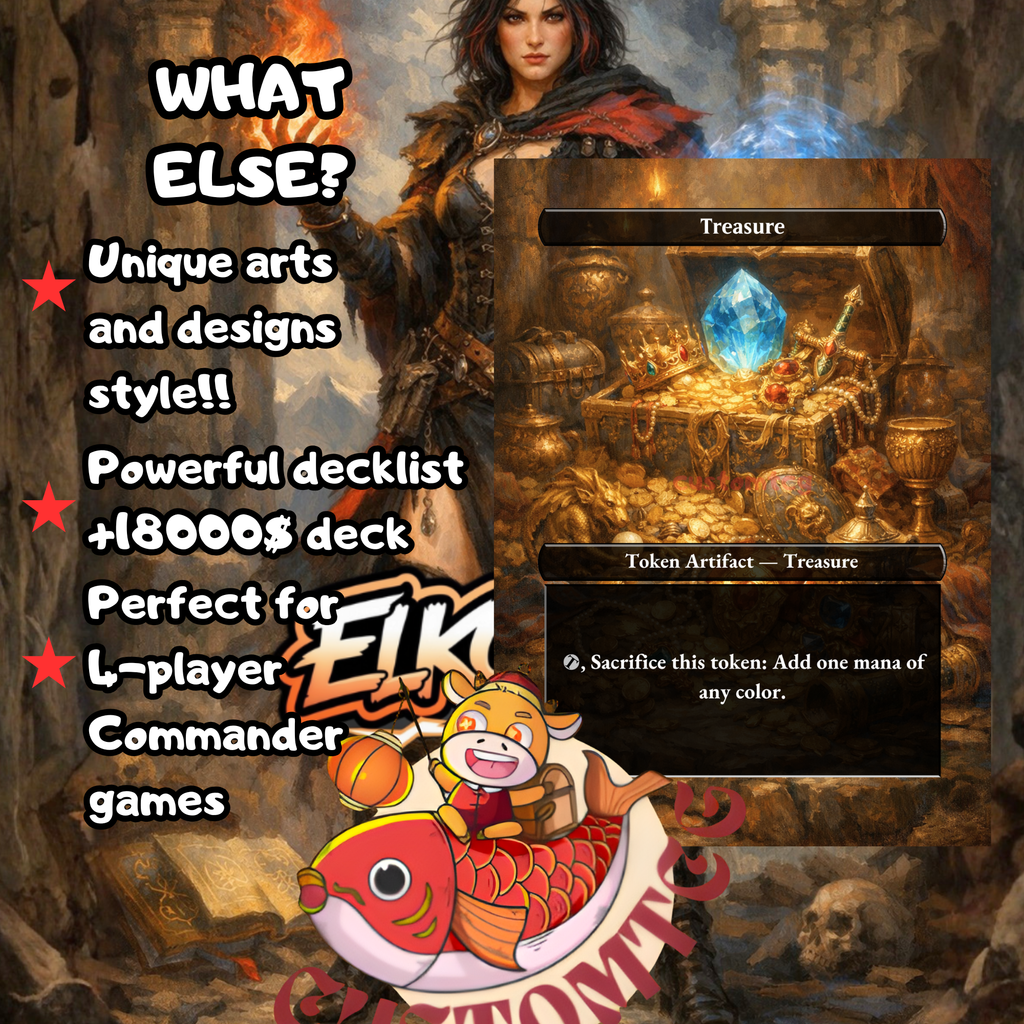 Kess Dissident Mage Commander Deck | 100 Custom Cards + Tokens | Dark Fantasy Art | Grixis Storm Spellslinger