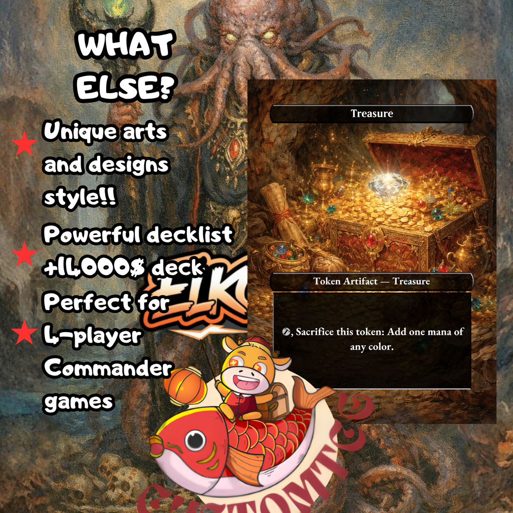 Queza, Augur of Agonies Custom Commander Deck — Life Drain and Draw | Esper | Fantasy Art Proxy Deck
