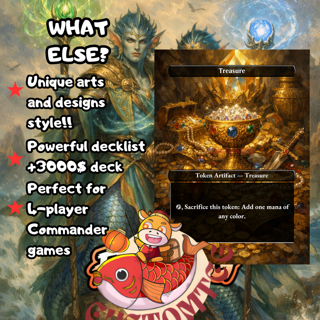 Adrix and Nev Twincasters Custom Commander Deck – 100 Cards + Tokens – Fantasy Trading Card Game
