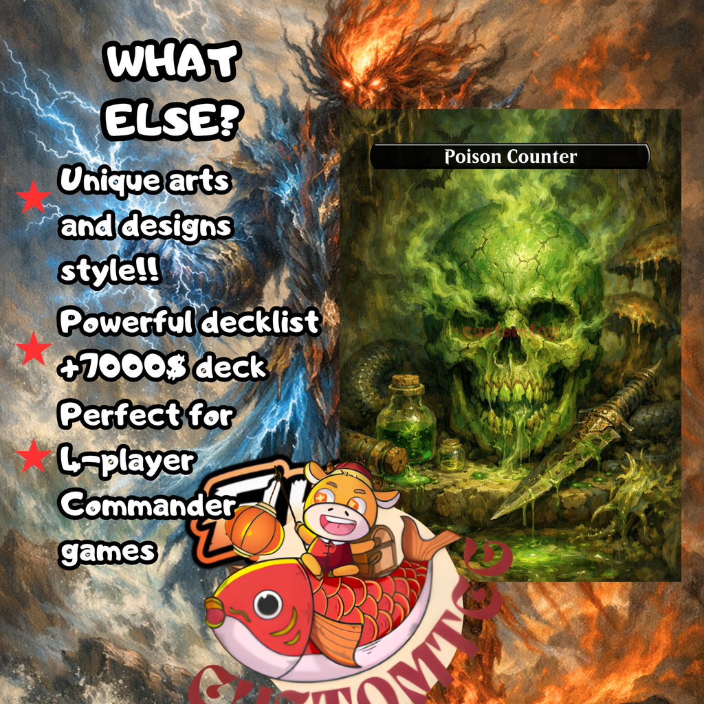 Maelstrom Wanderer Commander Deck | 100 Custom Cards + Tokens | Epic Fantasy Art | Temur Cascade Combo