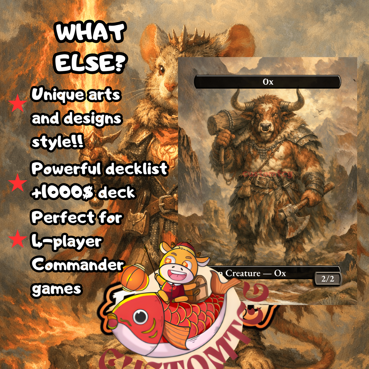 Mabel, Heir to Cragflame — Boros Mouse Equipment Aggro Custom Commander Deck