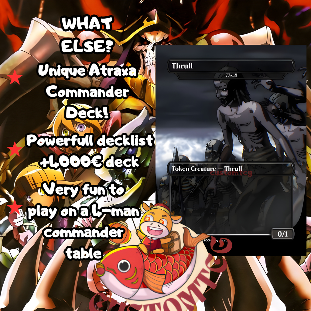 Overlord V2.0 Custom Commander Deck — Ainz Ooal Gown | Custom Proxy Deck | Anime Commander Deck