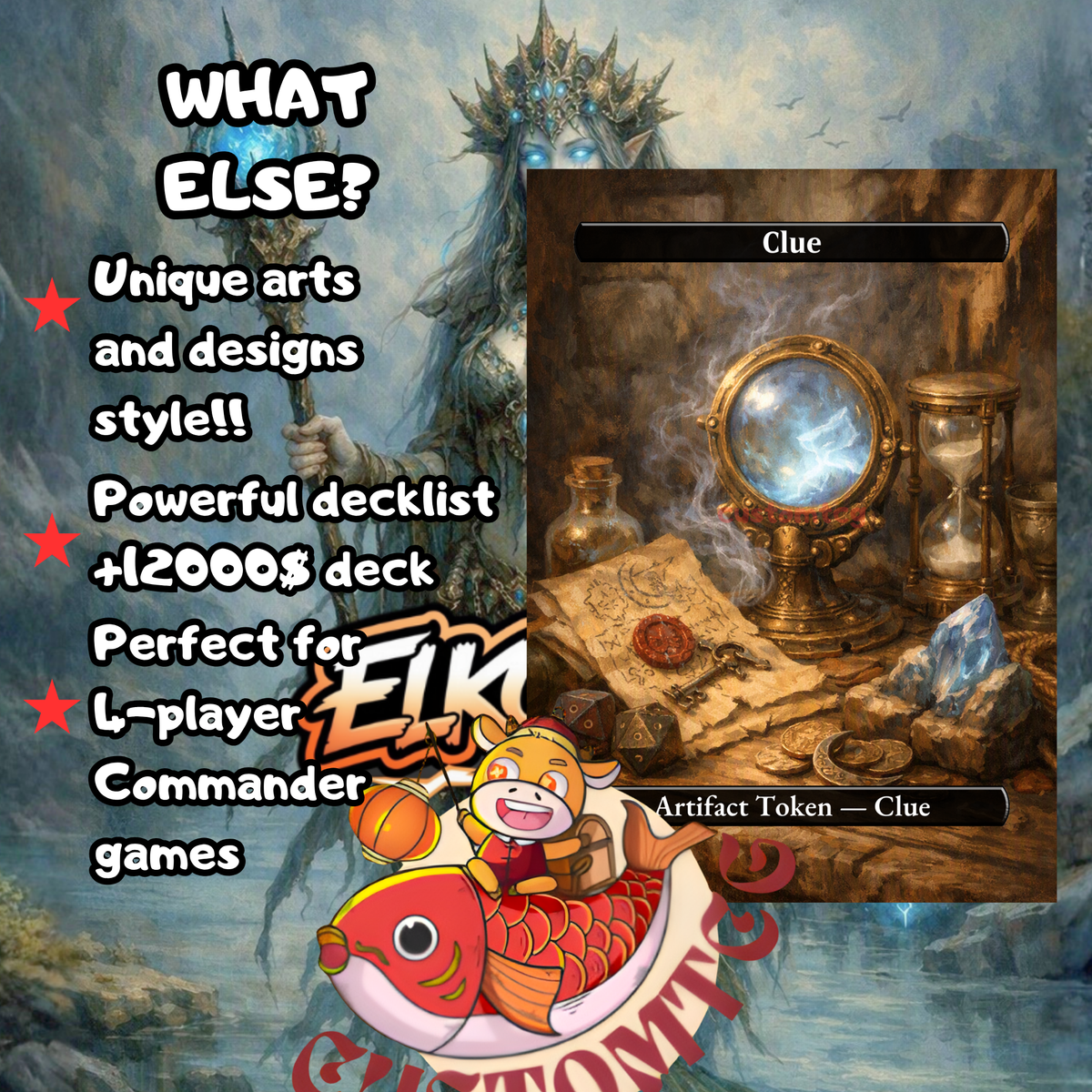 Emry, Lurker of the Loch Mono-Blue Artifact Custom Deck