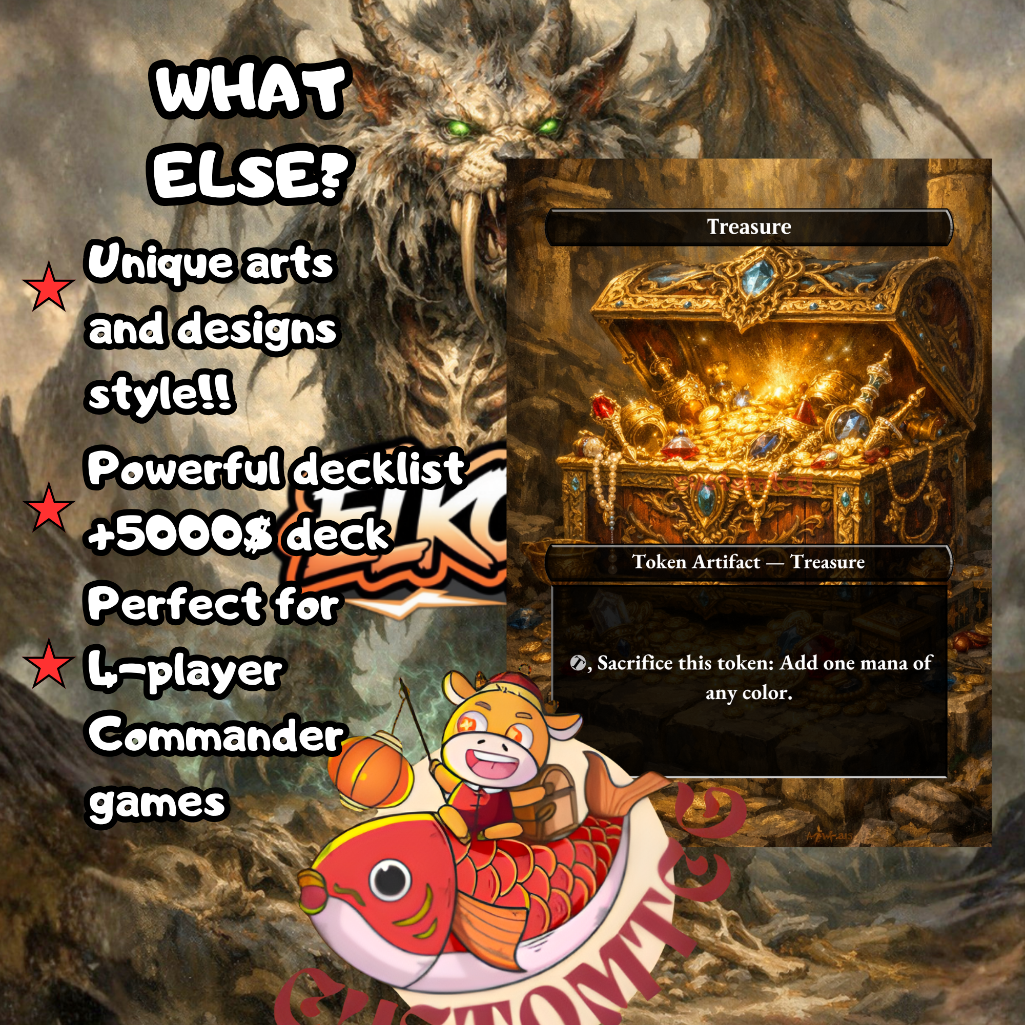 Nethroi Apex of Death Commander Deck | 100 Custom Cards + Tokens | Fantasy Art | Mutate Graveyard Abzan White Black Green Deck